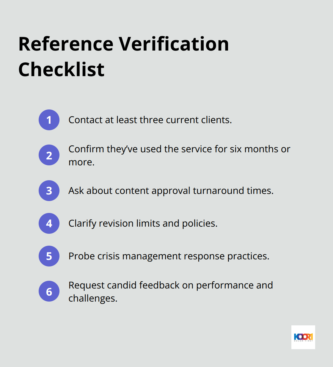 Steps to verify white label provider references - white label social media management services